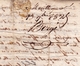 Lettre Avec Correspondance 1825 Marque Linéaire Monségur Gironde - 1801-1848: Précurseurs XIX