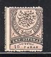 TURCHIA 1876 - 10 Pa. - CON LINGUELLA - MH* - 1837-1914 Smyrne