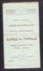 NANCY PROGRAMME PUBLICITAIRE 1912 CERCLE DES MERIDIONAUX ET BOULE MERIDIONALE PETANQUE + MENU CHAMPAGNE VENOGE - Pétanque