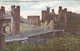 Postcard Conway Castle & Suspension Bridge Llandudno By Richmond Of Llandudno My Ref  B12101 - Caernarvonshire