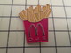 Pin1216b Pin's Pins : BEAU ET RARE : Mc DONALD'S / PORTION DE FRITE MARQUEE OJE - McDonald's