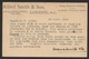 GB 1903 - 1d Private Postal Stationery Card Stamp Dealer Mail - Alfred Smith & Son - Sent To Spain - Other & Unclassified