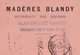 Carte Postale 1897 Lausanne Suisse Madère Blandy Reims Marne Glas Cholet - Brieven En Documenten
