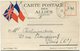 FRANCE CARTE POSTALE DES ALLIES DEPART POSTE AUX ARMEES 29-12-39 - Lettres & Documents