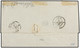 382 JAPON. 1867. YOKOHAMA A LYON. <B>INCENCIO DE LA OFICINA FRANCESA EN YOKOHAMA. </B>Carta Con Sello Francés De <B>80 C - Other & Unclassified