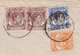 Lettre Singapore Singapour 1949 Malaya Fay Sur Lignon Stamp King George VI - Singapour (...-1959)