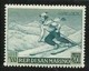 1953 San Marino Saint Marin SPORT I° PROPAGANDA SPORTIVA Sciatrice 200L Verde P. Aerea MNH** SKIER Air Mail - Unused Stamps