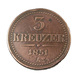 3 Kreutzer - Autriche - 1851 A - Cuivre - TB+ - - Autriche