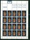 LIECHTENSTEIN - FOGLIO INTERO COMPLETO - NON PIEGATO - MNH LUSSO - 1968 - FUERSTENTUM - Definitives Religion 3v - Blocs & Feuillets