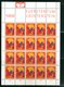 LIECHTENSTEIN - FOGLIO INTERO COMPLETO - NON PIEGATO - MNH LUSSO - 1967 - FUERSTENTUM - Definitives Religion 9v - Blocs & Feuillets