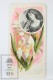 Old Modernist Trading Card / Chromo Flower - White Iris &amp; Model - Jaime Boix N&ordm; 54 - Otros & Sin Clasificación