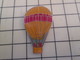 Pin615D Pin's Pins : BEAU ET RARE : Thème MONTGOLFIERES / BALLON LIBRE  JAUNE ET ROUGE - Airships