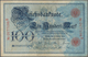 Deutschland - Deutsches Reich Bis 1945: 100 Mark 1896, Ro.15, Mehrere Knicke, Kleine Flecken Und Win - Other & Unclassified