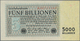 Deutschland - Deutsches Reich Bis 1945: 5 Billionen Reichsmark 1923 Ro 127a, Mit Leichter Mittelfalt - Sonstige & Ohne Zuordnung