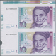 Deutschland - Bank Deutscher Länder + Bundesrepublik Deutschland: Zwei Banknoten Zu 10 DM 1993 Auf U - Otros & Sin Clasificación