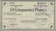 Deutschland - Nebengebiete Deutsches Reich: 50 Francs 1914/15 Militärgeld 1. Weltkrieg Besetzung Fra - Altri & Non Classificati