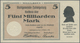 Deutschland - Notgeld - Württemberg: Ludwigsburg, Stadt, 5 Mark, 24.10.1918 (Karau 9.1), Entwertet, - [11] Emissions Locales