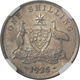 Australien: Georg V. 1910-1936: 1 Shilling 1925 (über 1923), KM# 26, Im NGC Holder AU 55. - Autres & Non Classés