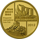 China - Volksrepublik: Medaille 1/2 OZ Gold Panda 2012 Anlässlich Der Münzenmesse 2012 In Singapur ( - Chine