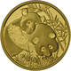 China - Volksrepublik: Medaille 1/2 OZ Gold Panda 2012 Anlässlich Der Münzenmesse 2012 In Singapur ( - Cina