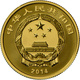 China - Volksrepublik: Set 2 Münzen 2014 Chinesische Bronzefunde: 10 Yuan 1 OZ Silber + 100 Yuan 1/4 - China