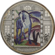 Cook Inseln: MASTERPIECES OF ART: Blaues Pferd I. Von Franz Marc, 20 Dollars 2011, 3 OZ (93,3 G), 99 - Isole Cook