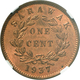 Malaysia: SARAWAK: 1 Cent 1937 H. NGC MS 64 RB Secure Holder. KM# 18. Vorzüglich. - Malaysia