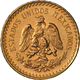 Mexiko - Anlagegold: Lot 2 Goldmünzen: 2 Pesos 1945, Friedberg 170R, 1,65 G 900/1000 Gold + 2,5 Peso - México