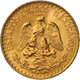 Mexiko - Anlagegold: Lot 2 Goldmünzen: 2 Pesos 1945, Friedberg 170R, 1,65 G 900/1000 Gold + 2,5 Peso - México