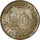 Straits Settlements: Victoria 1837-1901: 10 Cents 1899, KM# 11, Winz. Kratzer, Feine Patina, Vorzügl - Singapore