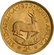 Südafrika - Anlagegold: Lot 2 Goldmünzen: 1 Rand 1971, KM# 63, Friedberg 12, 3,99 G, 917/1000 Gold, - Afrique Du Sud