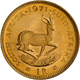 Südafrika - Anlagegold: Lot 2 Goldmünzen: 1 Rand 1971, KM# 63, Friedberg 12, 3,99 G, 917/1000 Gold, - Sud Africa