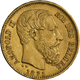 Belgien - Anlagegold: Leopold II. 1865-1909: 20 Francs 1871 LW (Pos. A), KM# 37, Friedberg 412, 6,45 - Autres & Non Classés