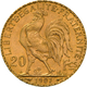 Frankreich - Anlagegold: Dritte Republik 1871-1940: 20 Francs 1907 (Hahn / Marianne). 6,46 G, 900/10 - Altri & Non Classificati