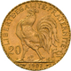 Frankreich - Anlagegold: Dritte Republik 1871-1940: 20 Francs 1907 (Hahn / Marianne). 6,46 G, 900/10 - Autres & Non Classés