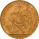 Frankreich - Anlagegold: Dritte Republik 1871-1940: Lot 2 X 20 Francs 1913 (Hahn / Marianne). Je 6,4 - Autres & Non Classés