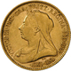 Großbritannien - Anlagegold: Victoria 1837-1901: Lot 2 Goldmünzen: ½ Sovereign 1893 KM# 784, Friedbe - Autres & Non Classés