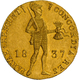 Niederlande - Anlagegold: Willem I. 1815-1840: 1 Dukat 1837 Utrecht. Stehender Ritter Mit Geschulter - Gold- & Silbermünzen