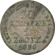 Polen: Nikolaus I. Von Russland 1825-1855: 30 Kopeken / 2 Zlote 1836 Warschau (MW). 6,20 G, Bitkin 1 - Polonia