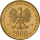 Polen - Anlagegold: 2000 Zlotych 1979, Lot 2 Goldmünzen: Mikolaj Kopernik, KM# Y106, 8,0 G, 900/1000 - Polonia