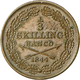 Schweden: Oscar I. 1844-1859: 1/3 Skilling Banco 1844, KM# 657, Erster Jahrgang !, Bankfrisch. - Suecia