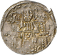 Serbien: Stefan Uros IV. Dusan 1331-1355: AR ½ Dinar O.J., Stehendes Herrscherpaar / Thron, Christus - Serbia