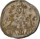 Serbien: Stefan Uros IV. Dusan 1331-1355: AR ½ Dinar O.J., Zar Auf Thron, Rechts Oben Mondsichel / C - Serbia
