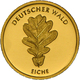 Deutschland - Anlagegold: 5 X 20 Euro Gold Serie Deutscher Wald: 2 X Eiche (2010), 2 X Buche (2011) - Alemania
