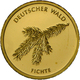 Deutschland - Anlagegold: 5 X 20 Euro Gold Serie Deutscher Wald 2010 - 2014: (Eiche, Buche, Fichte, - Germania