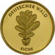 Deutschland - Anlagegold: 5 X 20 Euro Gold Serie Deutscher Wald 2010 - 2014: (Eiche, Buche, Fichte, - Germania