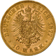 Württemberg: Karl 1864-1891: 10 Mark 1877 F, Jaeger 292, 3,96 G, 900/1000 Gold. Kratzer, Sonst Fast - Monete D'oro