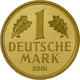 Bundesrepublik Deutschland 1948-2001 - Goldmünzen: 5 X 1 Goldmark 2001 (A,D,F,G,J) Jede Münze In Ori - Otros & Sin Clasificación