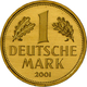 Bundesrepublik Deutschland 1948-2001 - Goldmünzen: Goldmark 2001 F (Stuttgart), Jaeger 481, In Origi - Otros & Sin Clasificación