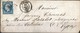 ANCIENNE ENVELOPPE NAPOLEON N 14 DE TARARE POUR LYON M PATALOS LSC 1859 !!!!!!!!! - 1853-1860 Napoléon III